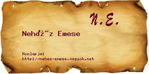 Nehéz Emese névjegykártya